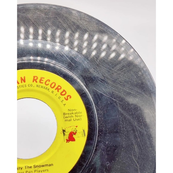Vintage Peter Pan Records 45 RPM Frosty the Snowman Children's Record Vinyl 70s - Picture 12 of 12